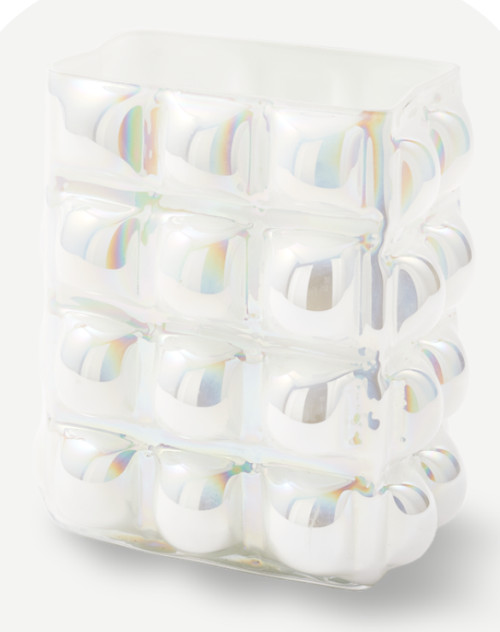 Pols Potten + Bubble vaas, wit L